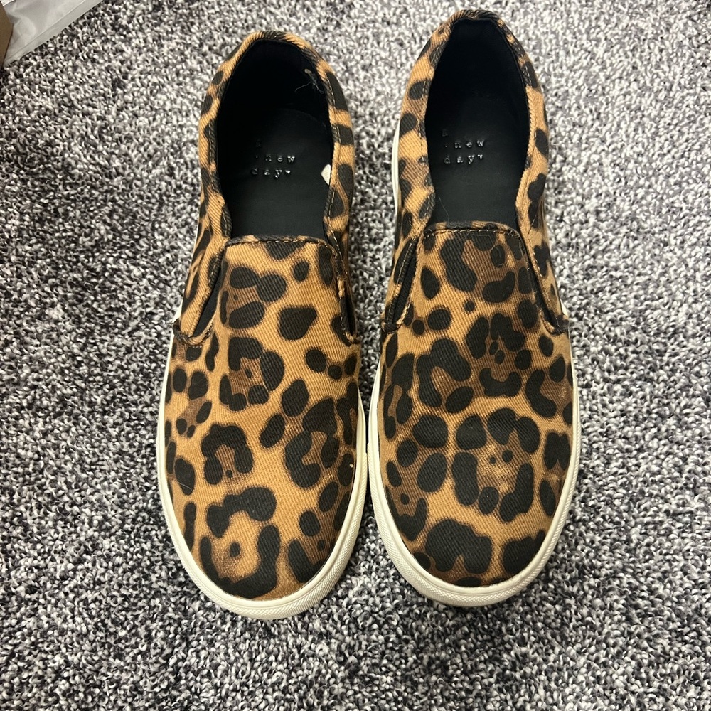 Leopard slip on shoe